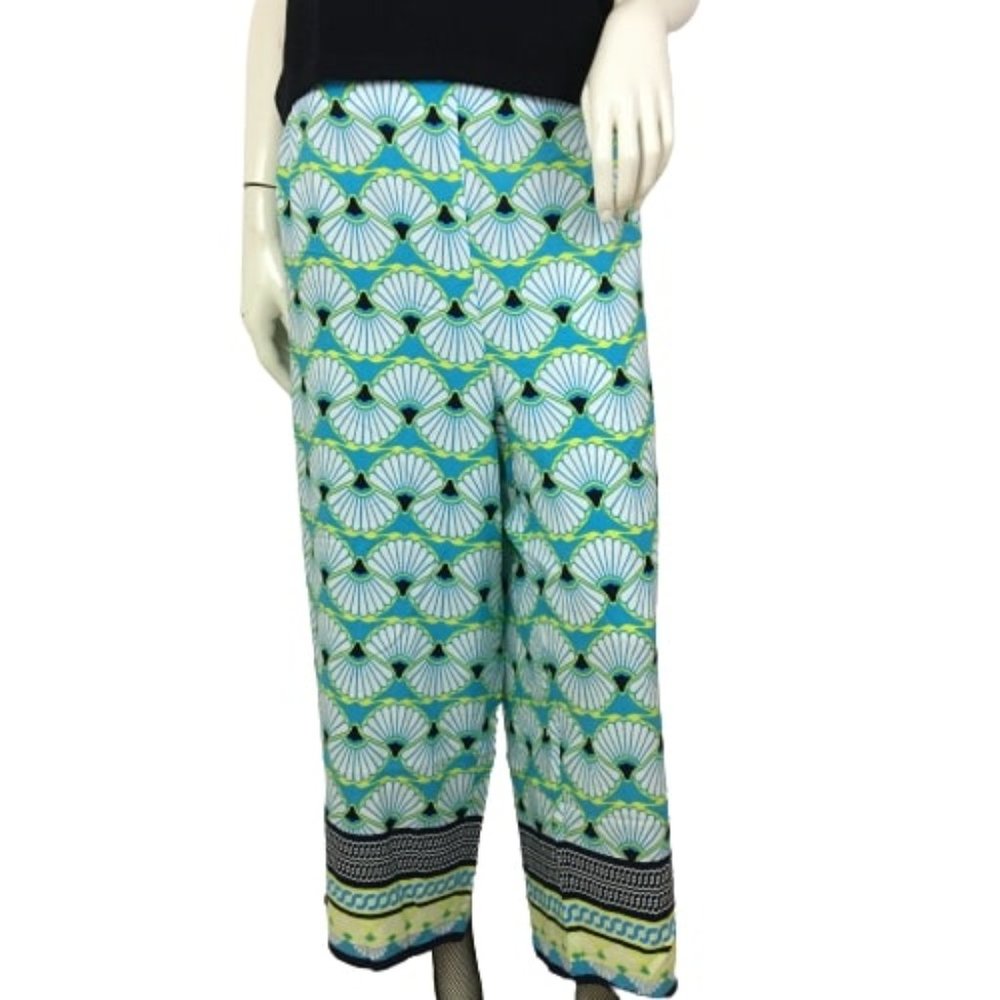 Crown & Ivy Pants Cropped Shell Pattern Size 2XL NWT SKU 000338-6